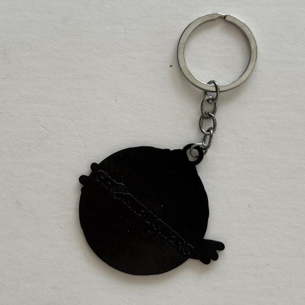 Y2K Red, White, and Silver Ghostbusters Keychain - Picture 2 of 3